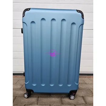 cestovní skořepinový kufr velký - ledově modrá