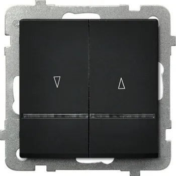 vypínač Žaluziový vypínač Klasik, Podomítkový Ospel černý ŁP-7RBS/m/33