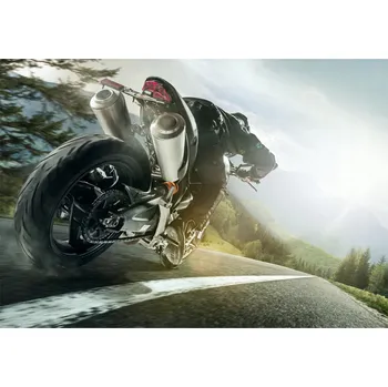 Fototapeta Fototapeta 3D pro mládež – Motocykl, 312x219 cm