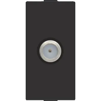 Elektrická zásuvka Anténní zásuvka nástěnná eLumos černá