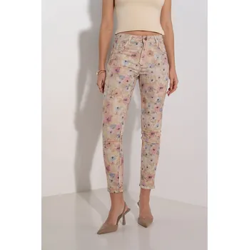 Dámské džíny Kalhoty džínové oboustranné Onado H721 barva: béžová, velikost: L