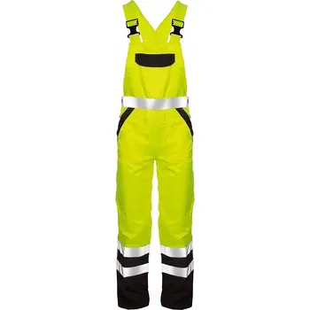 Pracovní obuv PRACOVNÍ KALHOTY S LACLEM VÝSTRAŽNÉ REFLEXNÍ ŽLUTÉ vel. 182A