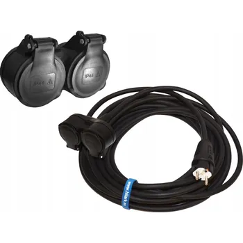 Napájecí kabel Zahradní Prodlužovací Kabel Hilark 2 m 2 ks černá