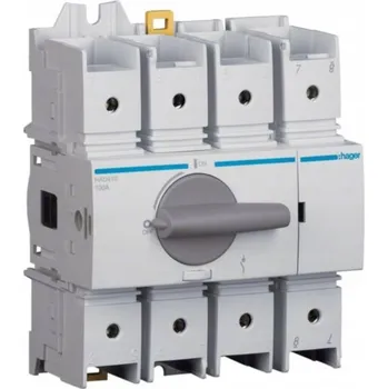 Jistič Odpínač Hager 1-pólový IP67 100 A