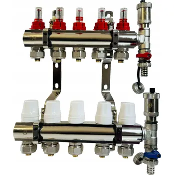 rozdělovač topení ROZDĚLOVAČ PRO PODLAHOVÉ TOPENÍ, 5 SEKČNÍCH OKRUHŮ
