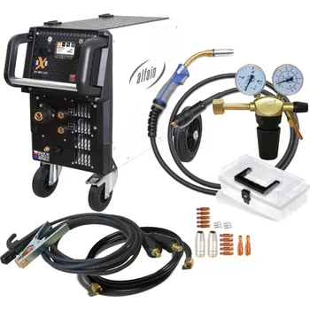 Svářečka Svářecí set svářečka CO2 aXe 201 MIG LCD ALFA IN + hořák a startovací sada, RV a kabely