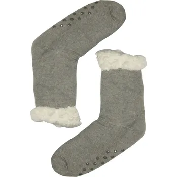 Pánské ponožky Hřejivé ponožky s protiskluzem Chic šedivá světlá 42-44 světle šedá