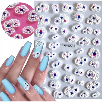 Samolepky na zdobení nehtů Vzorky KVĚTINY