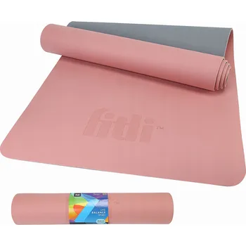 podložka na cvičení Podložka na cvičení Fitli 183 cm x 61 cm růžová
