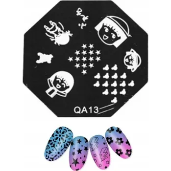 Šablona na nehty pro razítkování, zdobení hybridních nehtů