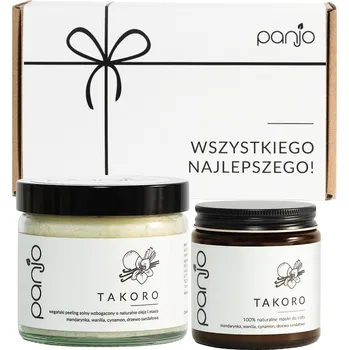 Kosmetická sada Vánoční sada kosmetiky Takoro Peeling + tělové máslo PANJO