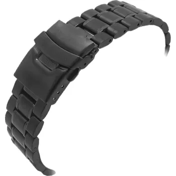 Řemínek na hodinky Ocelový náramek Ricardo Benevento, černý V2 - 26 mm