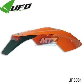 Blatník zadní s bočnicemi včetně světla KTM 125+200+250+300EXC / 04-07 + 250+400+450+525EXC-Racing / 04-07 - barva oranžová KTM EXC 250 2004-2007