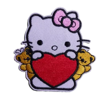 Nášivka Nášivka nažehlovací Hello Kitty se srdíčkem