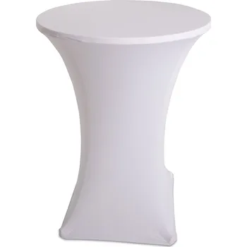 Konferenční stolek Elastický ubrus na kulatý koktejlový stolek bílá