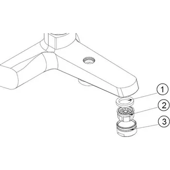 Příslušenství k vodovodní baterii Perlátor SAT Feel NDSATFEEL222PERL