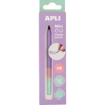 Nekonečná tužka mini "Infinite", fialová, HB, šestihranná, APLI 19963