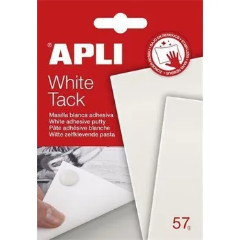 Kancelářské lepidlo Lepicí guma "Tack", bílá, 57 g, APLI 17061