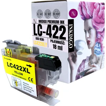 Žlutá inkoustová kazeta Inkdigo pro tiskárny Brother