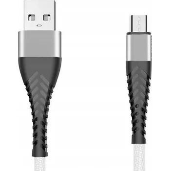 Datový kabel Kabel Extremestyle USB - microUSB typ B 1,5 m bílý
