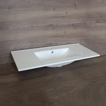 Umyvadlo Nábytkové umyvadlo SLIM, 101x46x18 cm, keramické, bílé