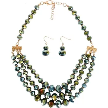 Souprava šperků IZMAEL Set CA 29125 Zelená KP29125