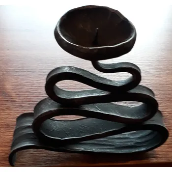 Svícen Kovaný svícen stuha