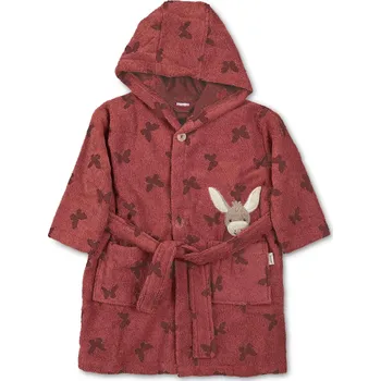 Chlapecký župan Dětský froté župan s kapucí vínový oslík Sterntaler Velikost: 110/116