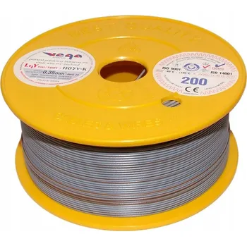 elektrický kabel Kabel LGY/H05V-K 0,35 mm2 200 m Šedohnědý