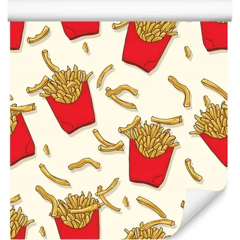 Fototapeta Tapeta pro teenagery Hranolky Jídlo v Pop-Art stylu