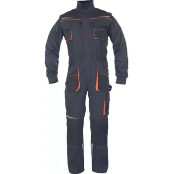 Pracovní kombinéza EMERTON STRETCH kombinéza šedá/oranžová - v.50