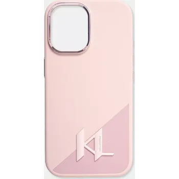 Pouzdro na mobilní telefon Obal na telefon Karl Lagerfeld iPhone 16 6.1 růžová barva, KLHMP16SSCMKMPCP 30X, vel. ONE SIZE