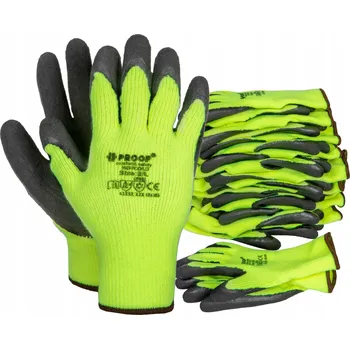 Pracovní rukavice OCHRANNÉ PRACOVNÍ PRACOVNÍ RUKAVICE PROOF CHLADNOU A MRAZÁŘSKOU UPLATNĚNÍ, LATEXOVÉ, VEL. 8, 12 párů