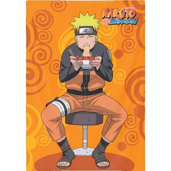 Polštář Nástěnná dekorace Naruto Shippuden Naruto and Ramen 125x85cm