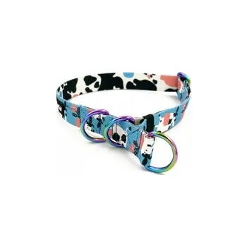 Obojek pro psa Polostahovací obojek Strakatá Kráva S/M