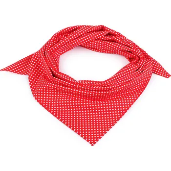 Šátek Bavlněný šátek s puntíky 65x65 cm Varianta: 1 červená, Balení: 1 ks