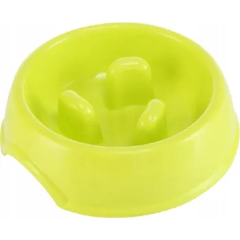 Miska pro psa Jednoduchá plastová miska Wesoły Pupil zelená 0,4 l