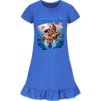 Dívčí oblečení Krásné letní dívčí šaty s motivem Odvážná Vaiana (Moana), Barva fialová, Velikosti 150