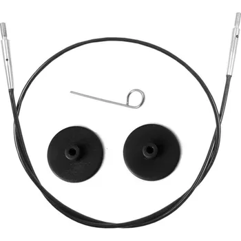 Jehlice Výměnné lanko KnitPro 40cm černá