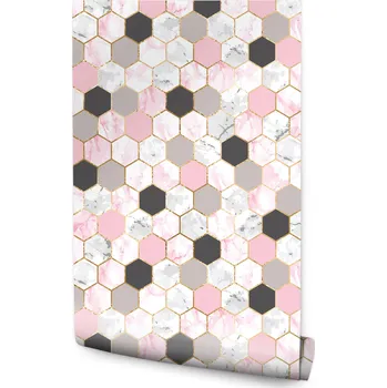 Fototapeta Tapeta Moderní Růžová MOZAIKA Mramor Abstrakce