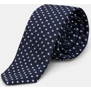 Kravata Hedvábná kravata HUGO tmavomodrá barva, 50535357 59X, vel. ONE SIZE