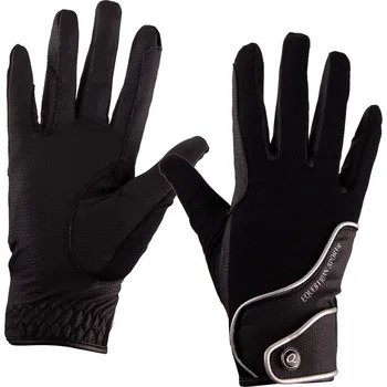 Jezdecké rukavice QHP Rukavice Summer mesh QHP, černé M