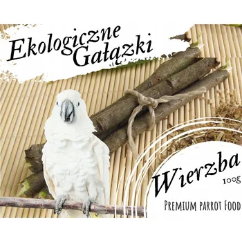 Pro ptáka Prémiové krmivo pro papoušky - Bio větvičky vrby - pro všechny papoušky 100g