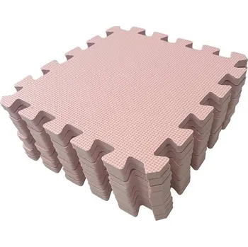 Hračka pro kojence RIALTO BABY hrací podložka PUZZLE 90x90cm Light Pink