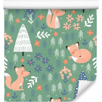 Fototapeta Tapety do dětského pokoje LIŠKY Zvířata Les