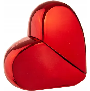 Láhev SKLENĚNÁ DEKORATIVNÍ LAHVIČKA NA PARFÉM SRDCE ATOMIZÉR HLINÍKOVÝ - 50 ML!