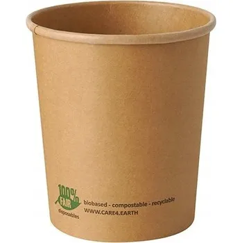 Jednorázové nádobí Eko kelímek na polévku kraft ⌀ 115 mm 940 ml 25 ks