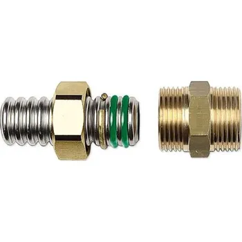 Eurotis Přechod s O-kroužky s vnějším závitem pro trubku TFA DN50, 2 1/2" pro vodu, topení, solar (o-kroužky Viton), 54555