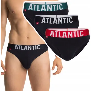 Slipy ATLANTIC SLIPY PÁNSKÉ SLIPY 3SMP003 SPORT TMAVĚ MODRÉ 3 KS (BALENÍ) *M*