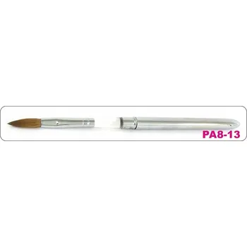 Kosmetický štětec ŠTĚTEC NA AKRYL SKLÁDACÍ stříbrný #8 PA8-13